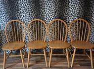 Grajewo ogłoszenia: Sprzedam meble drewniane:
1/ stół okrągły 
2/ 4 krzesła - zdjęcie